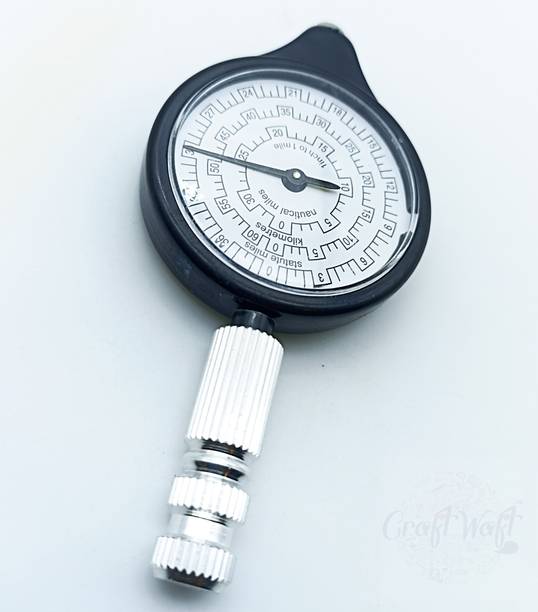 CRAFTWAFT Handheld Metal Rotameter Map Reading Measure Distance Range Indicator Instrument Analytical Scale
