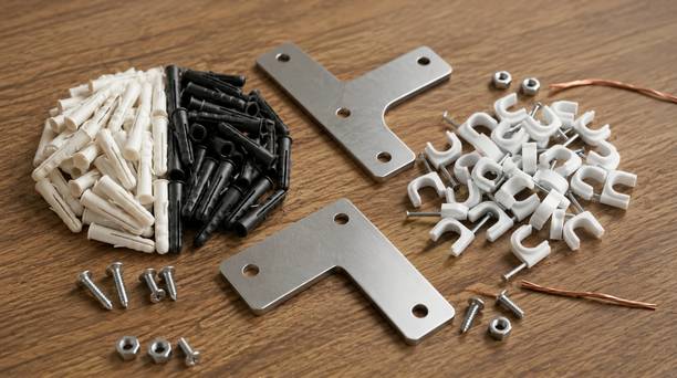SheArrive lifestyle Cable clip with wall ancor combo 100 each total 300 piece Acorn Nut Sleeve Anchor