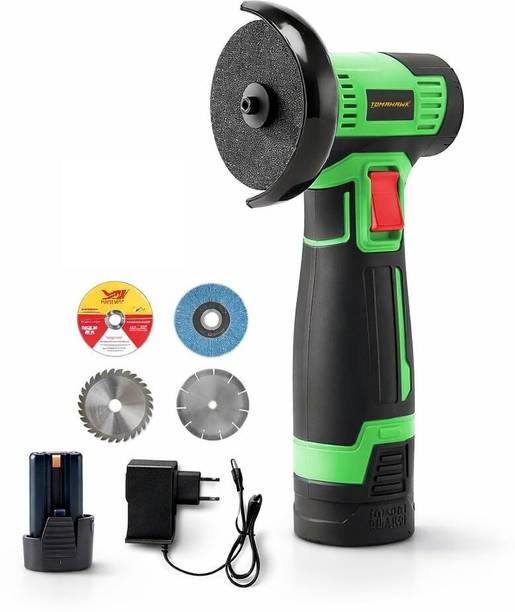 Tomahawk CMG-12B-2B Cordless Mini Drill Grinder Set - Variable Speed Rotary Tool Kit Angle Grinder