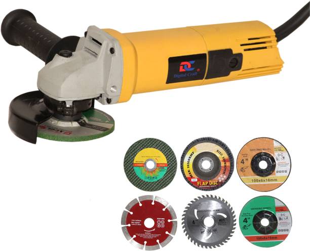 Digital Craft Angle Grinder Machine DC-AG801,3 IN 1 Grinding Wheel,3 IN 1 Cutting Wheel Angle Grinder