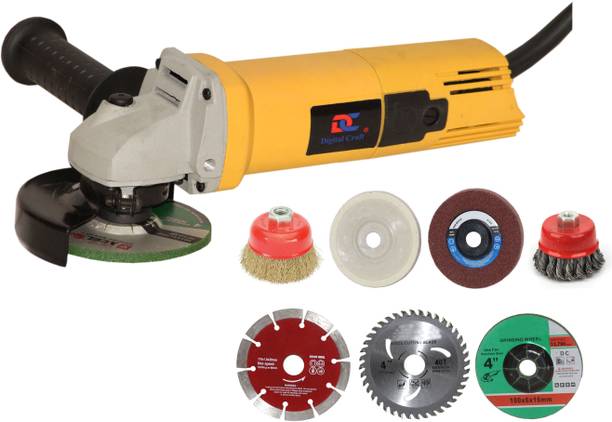 Digital Craft Angle Grinder Machine DC-AG801,4 IN 1 Polishing Wheel,3 IN 1 Cutting Wheel Angle Grinder