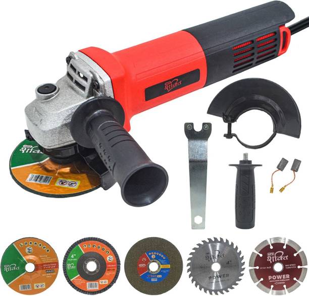 HPD Shakti 4 inch Angle Grinder Full Copper Motor 4" AG1 with 5 Blade Set Heavy Duty Angle Grinder