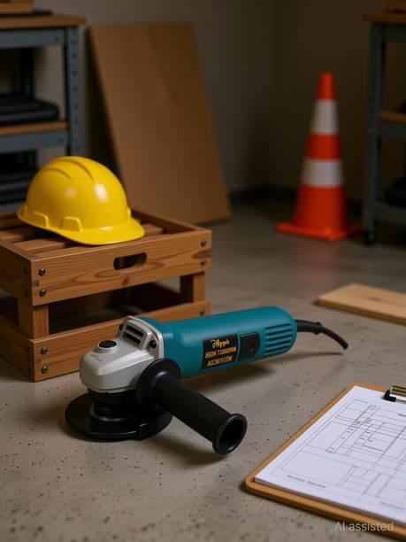 Hillgrove HGCM1361M1 850W 100% Copper Winding Hand Angle Grinder Wall Cutter Grinding Angle Grinder