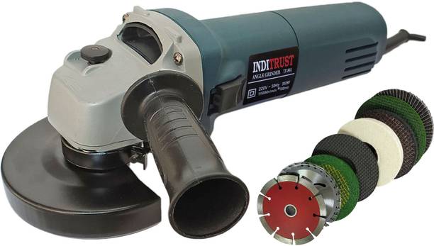 Inditrust new 950w Sliding Angle Grinder Machine with 8pc Multi type wheel set Angle Grinder