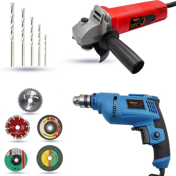 Walkers WKCB434M1 100mm Angle Grinder with 10mm Drill Machine for Making Holes Angle Grinder