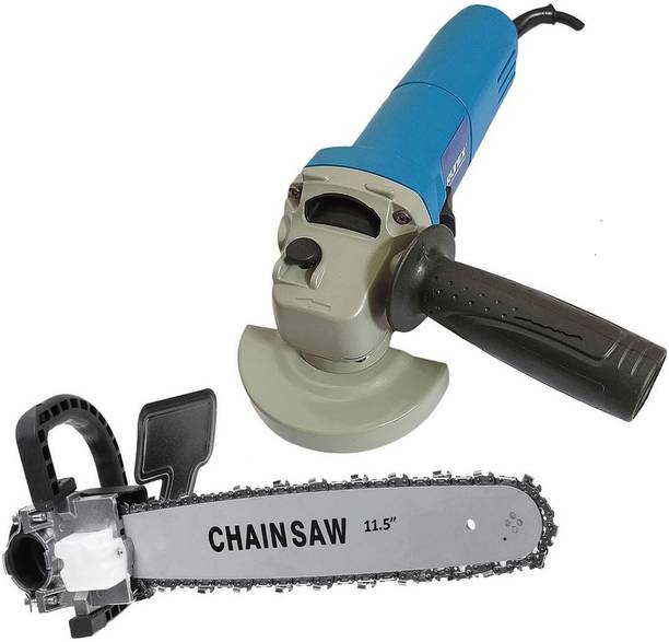 Inditrust Electric Angle Grinder machine With 11.5inch Chain Saw Bracket Set Wood Cutting Angle Grinder