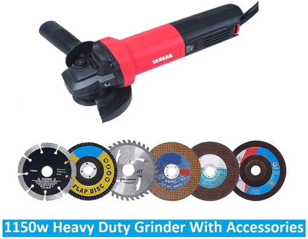 Sauran 1150W Electric angle grinder machine (GRI45) Angle Grinder