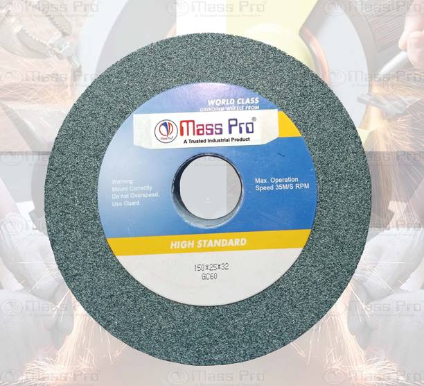Mass Pro Green 6 Inch Bench Grinding Wheel 150*25*32mm GC60 Angle Grinder