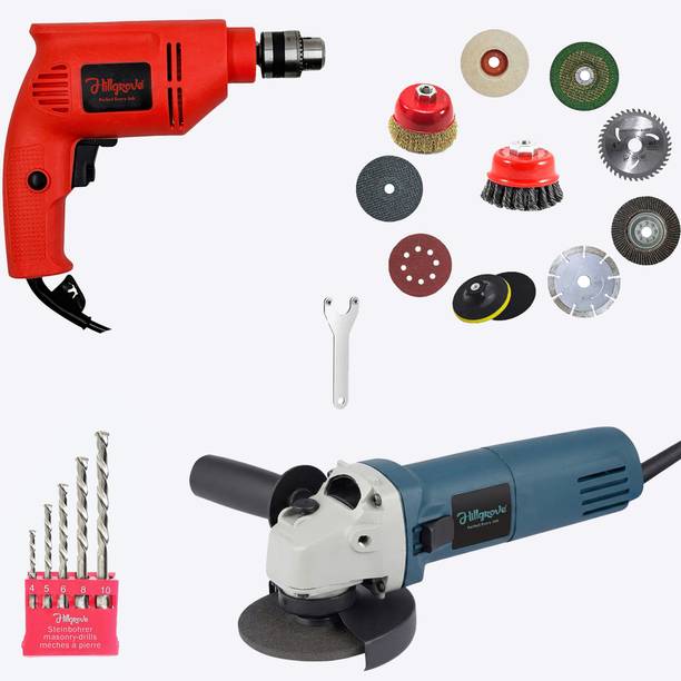 Hillgrove HGCM1453M1 Hand Angle Grinder Drill Wall Cutter Grinding Glender Cutting Machine Angle Grinder