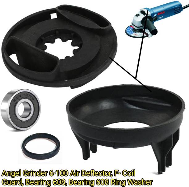 TMX Bosch 6-100 Spares Air-Deflector Ring, Coil Guard,608 bearing+washer, 607 washer Angle Grinder