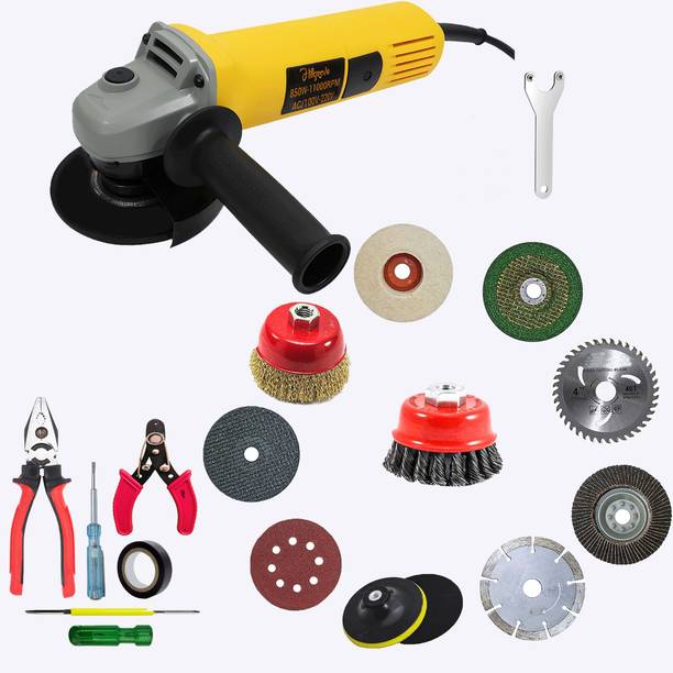 Hillgrove HGCM1354M1 850W 100% Copper Winding Hand Angle Grinder Wall Cutter Grinding Angle Grinder