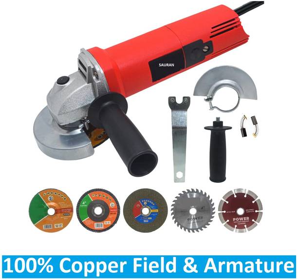 Sauran Corded Electric Copper Armature Angle Grinder Machine (AGM72) Angle Grinder