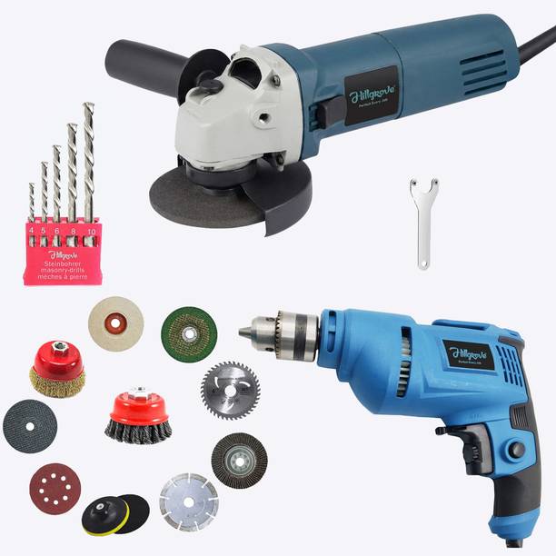 Hillgrove HGCM1451M1 Hand Angle Grinder Drill Wall Cutter Grinding Glender Cutting Machine Angle Grinder