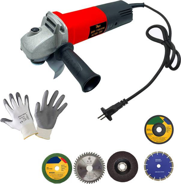 Hillgrove HGCM960M1 4"inch Professional Heavy Duty Angle Grinder Machine with 5Pcs Wheels Angle Grinder