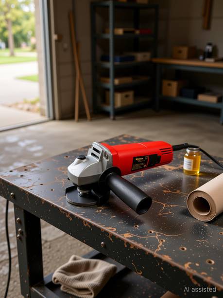 Walkers WKCB422M1 100mm Angle Grinder with 10mm Drill Machine for Making Holes Angle Grinder