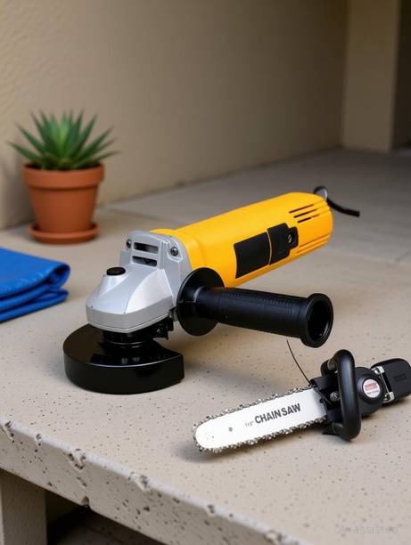 Sauran Electric Angle Grinder machine With 11.5inch Chain Saw Bracket for Wood Cutting Angle Grinder