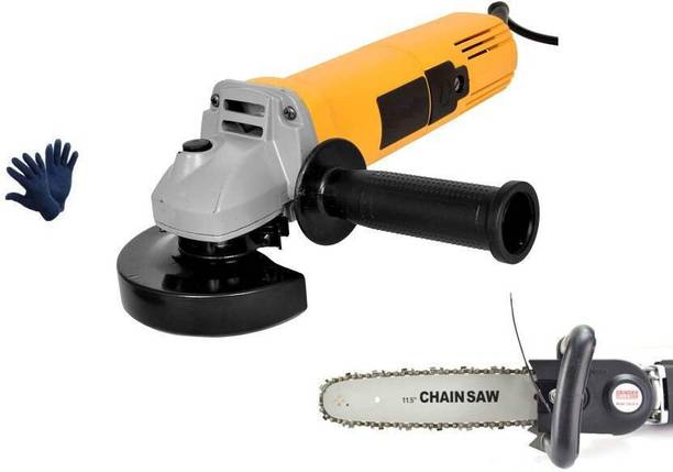 Sauran Electric Angle Grinder machine With 11.5inch Chain Saw Bracket for Wood Cutting Angle Grinder