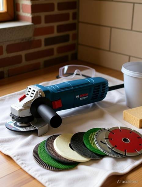 BOSCH GWS700-100 with 8 high quality for cutting grinding buffing application Angle Grinder