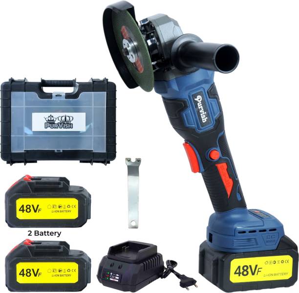 purvish 4" Cordless Angle Grinder || construction power tool grinder || rechargeable Angle Grinder