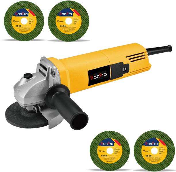 RanPra 4INCH ANGLE GRINDER HEAVY DUTY WITH 4PCS CUTTING WHEEL Angle Grinder
