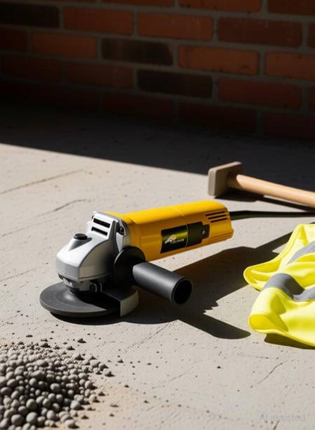 Sauran ANGLE GRINDER WITH CUTTING & FIBER DISC HEAVY DUTY Angle Grinder