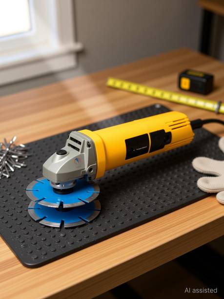 High Q 4"(100MM) DOUBLE BLADE ANGLE GRINDER WITH ATTACHMENT & ADAPTOR Angle Grinder