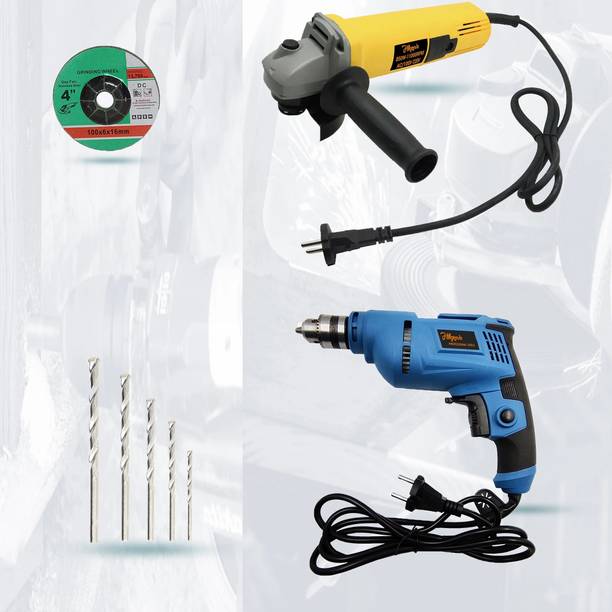 Hillgrove HGCM15M1 4"inch with 10mm Machine with 5 Drill Bits Angle Grinder