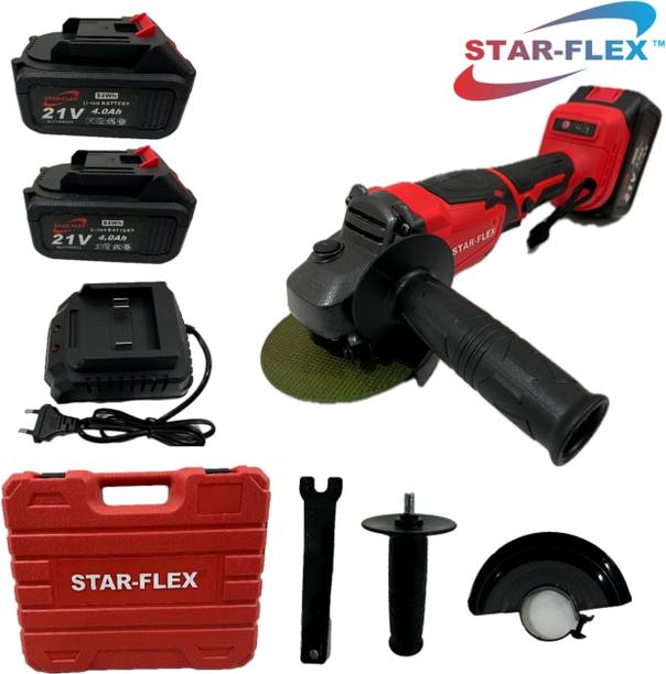 STARFLEX MPT SF-HD-CAG-21V HEAVY DUTY CORDLESS GRINDER WITH 21V LITHIUM ION BATTERY,CHARGER Angle Grinder
