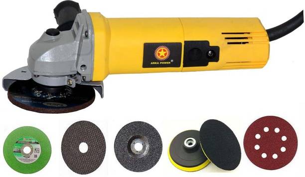 Digital Craft Heavy Duty 850W 11000RPM 100mm Angle GrinderWith Free Grinding cutting wheel Valcro Pad Dics Combo Offer Angle Grinder