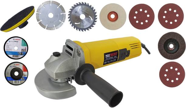 Inditrust new Heavy duty 950W angle grinder machine & 10pc Multiple type Wheel set Angle Grinder