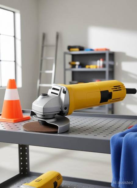RUNEX RX-8801 Angle Grinder 4 Inch/900W Grinding Machine (Yellow) Angle Grinder