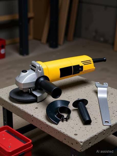 RanPra 4INCH ANGLE GRINDER WITH WRECH, GAURD, HANDLE WITH HIGH QUALITY Angle Grinder