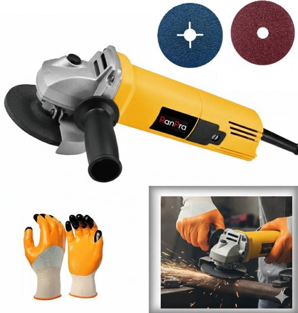RanPra 4 Inch Angle Grinder | For Tile, Marble & Wood Cutting with Abrasive Angle Grinder