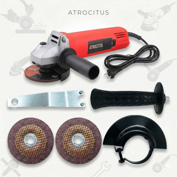 Atrocitus ATR195_Angle Grinder(100 mm Wheel Diameter) With 2Pcs Grinding Wheels Angle Grinder