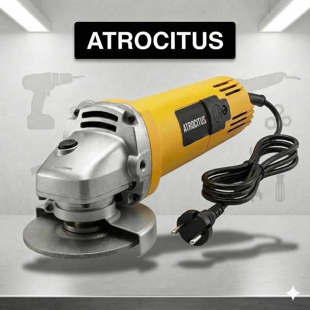 Atrocitus ATR83__100MMAG_ Angle Grinder(Yellow)__100MM_1250W_100% COPPER WINDING Angle Grinder
