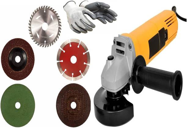 Gadariya King 850W Angle grinder machine with multiple accessories Grinding (100% COPPER) Angle Grinder