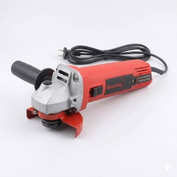 Atrocitus ATR82__100MMAG_ Angle Grinder(Red)__100MM_1200W_100% COPPER WINDING Angle Grinder