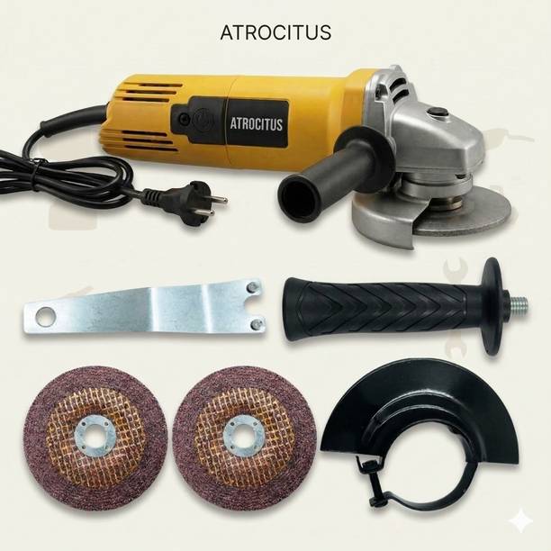 Atrocitus ATR228_ Angle Grinder(Copper Armature)with 2Grinding Wheels(100 mm) Angle Grinder