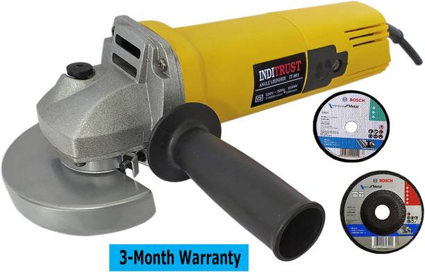 Inditrust 950w 4" Electric Angle grinder Machine & Bosch Cutting and Grinding Wheel Angle Grinder