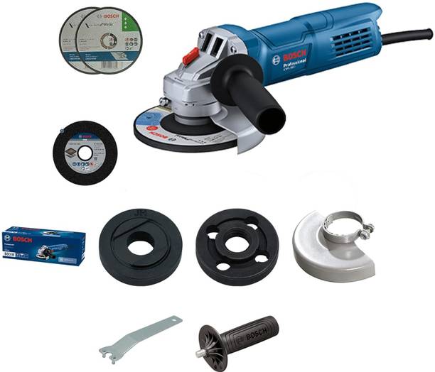 BOSCH GWS 800 Corded, M10 with 2 Cutting & 1 Grinding Wheel Angle Grinder