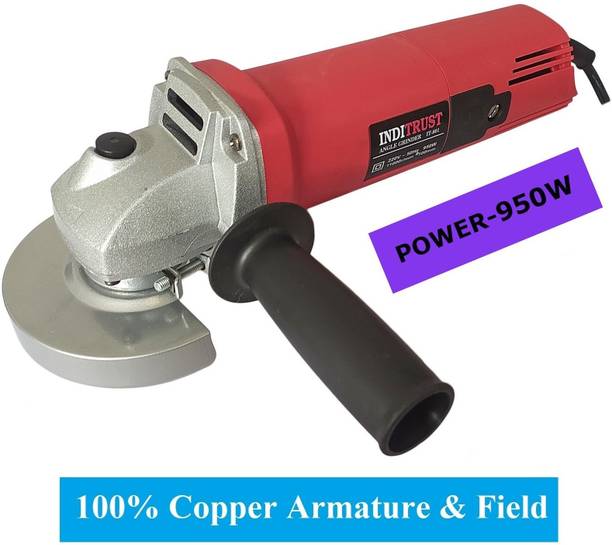 Inditrust RED 950W Electric Angle Grinder Machine with 100% copper winding Angle Grinder