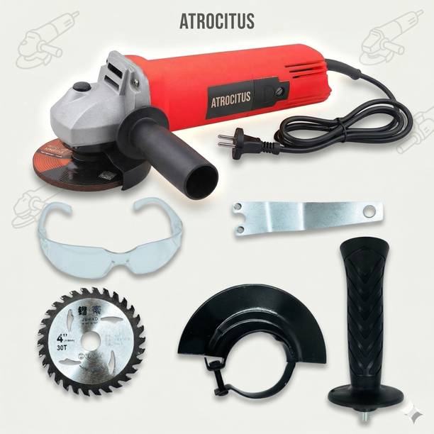 Atrocitus ATR200_ Angle Grinder(100 mm Wheel Diameter) With Wood Cutting Wheels& Goggles Angle Grinder