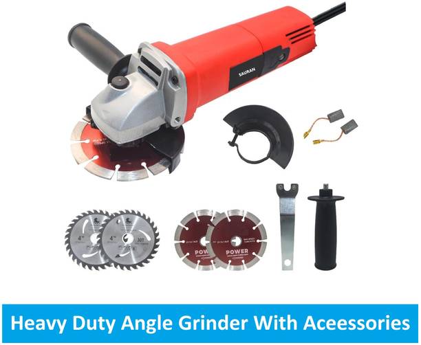 Sauran Heavy Duty 801 With 2Pcs TCT,2Pcs Marble (NAG18) Angle Grinder