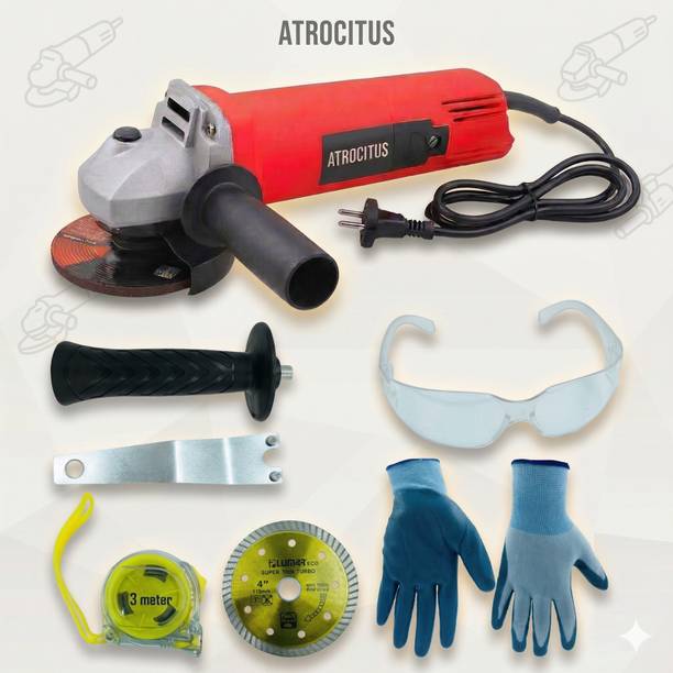 Atrocitus ATR204_Angle Grinder(100 mm Wheel Diameter) With Tile Cutting Wheels Angle Grinder