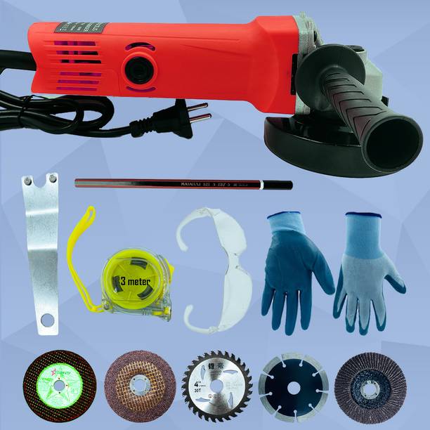 Atrocitus ATC212 Angle Grinder With 5Pcs Wheels (Marble,Metal,Wood,FlapDisk,Grinding) Angle Grinder