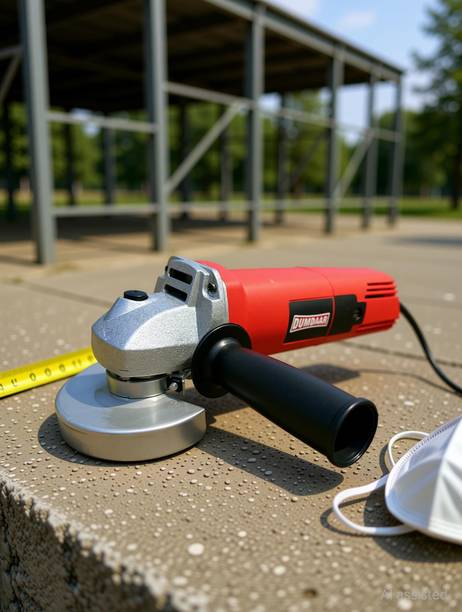 DUMDAAR RED 950W Electric Angle Grinder Machine with 100% copper winding Angle Grinder Angle Grinder