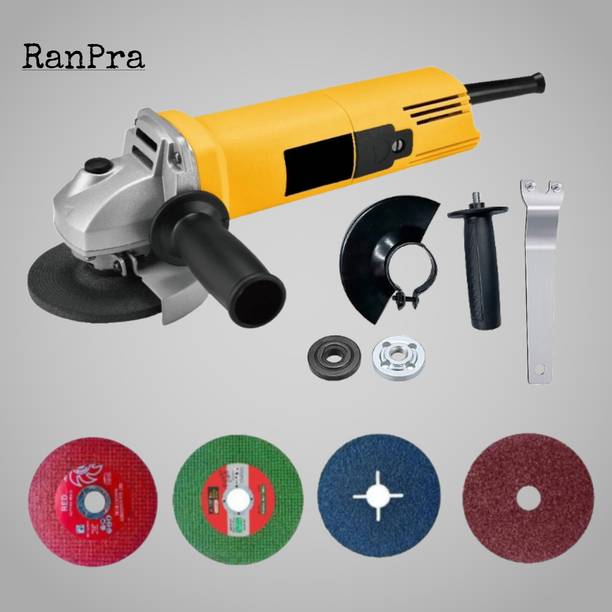 RanPra 801 angle grinder with 4 type of extra wheel Heavy duty Angle Grinder
