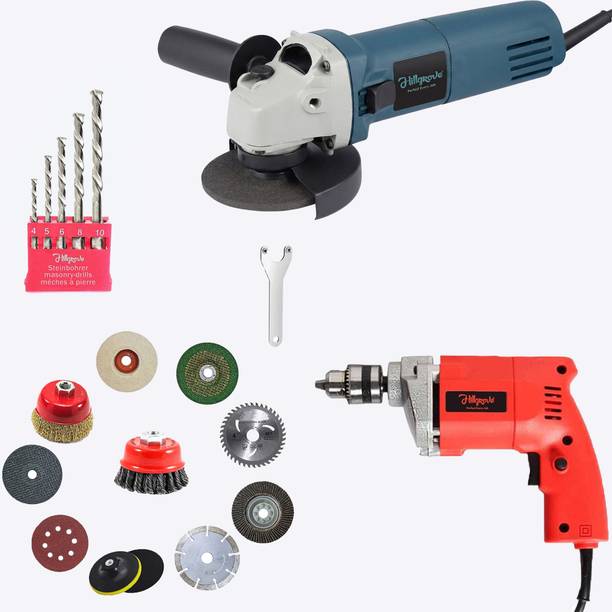 Hillgrove HGCM1452M1 Hand Angle Grinder Drill Wall Cutter Grinding Glender Cutting Machine Angle Grinder