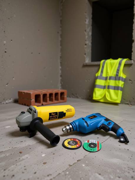 Hillgrove HGCM720M1 4inch Angle Grinder with 10mm Drill Machine for Metal/Wood/Concrete Angle Grinder