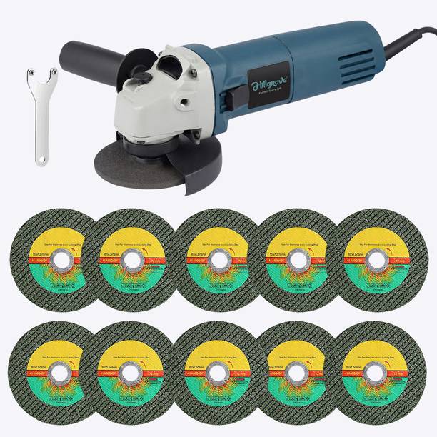 Hillgrove HGCM1441M1 850W Hand Angle Grinder Wall Cutter Grinding Glender Cutting Machine Angle Grinder